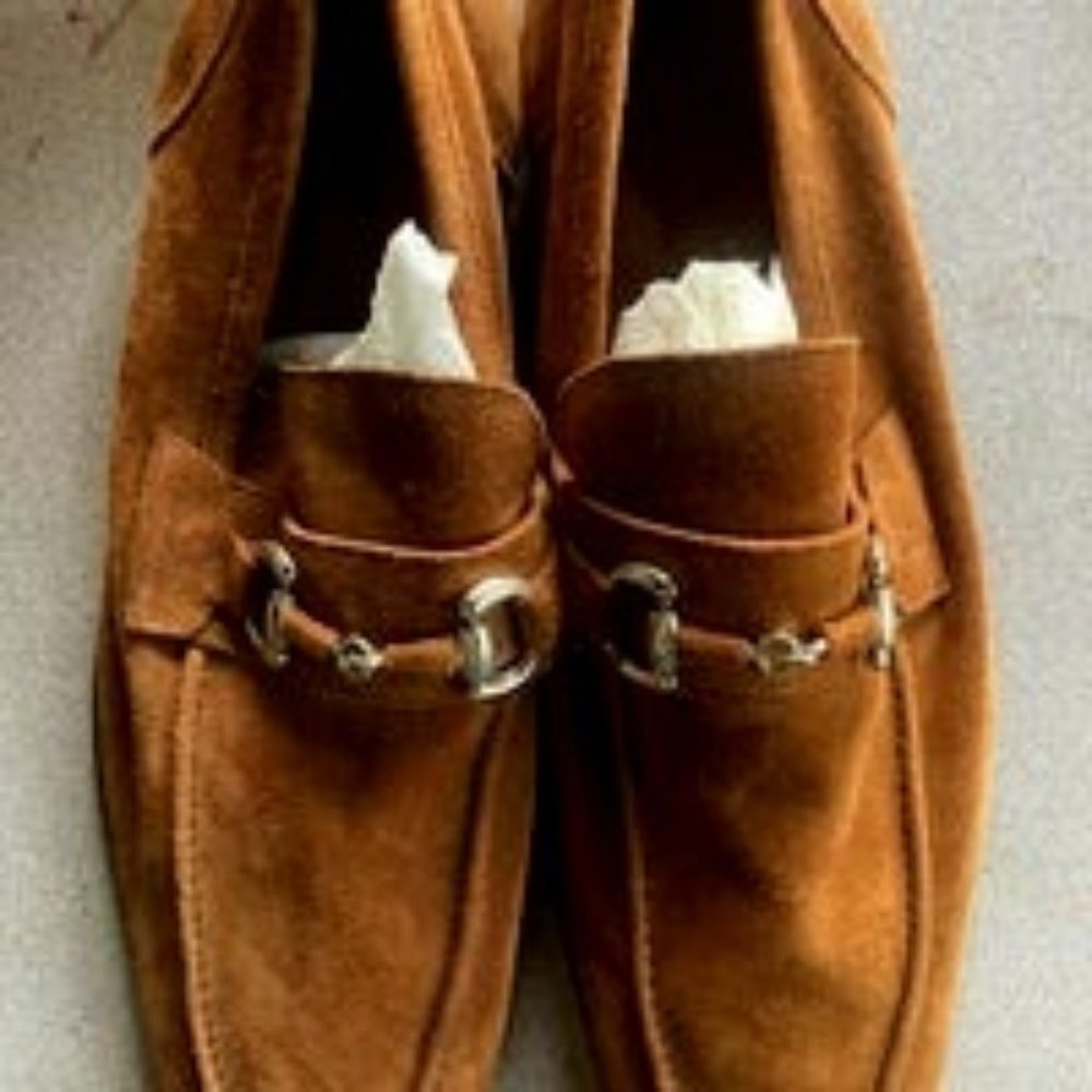 Barrett Suede Camel Loafers